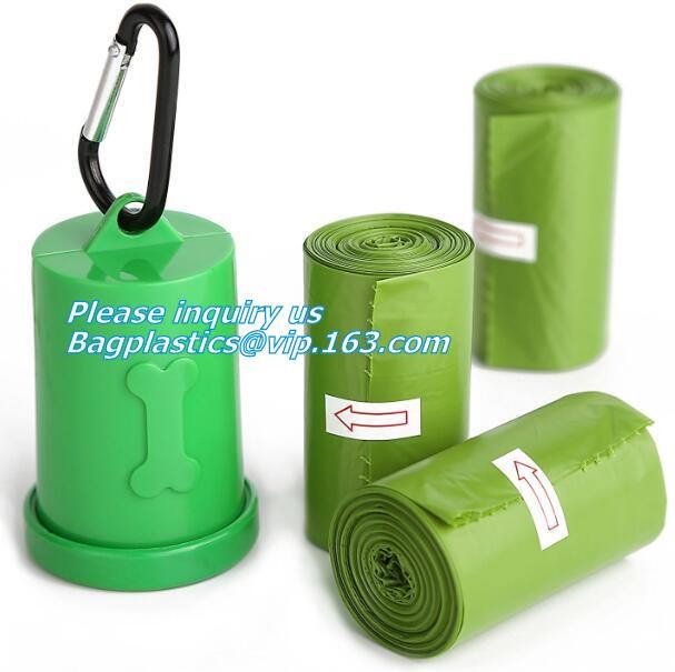 cornstarch made biodegradable compostable dog poop bags custom printed, composting dog poop, EN13432 BPI OK compost home