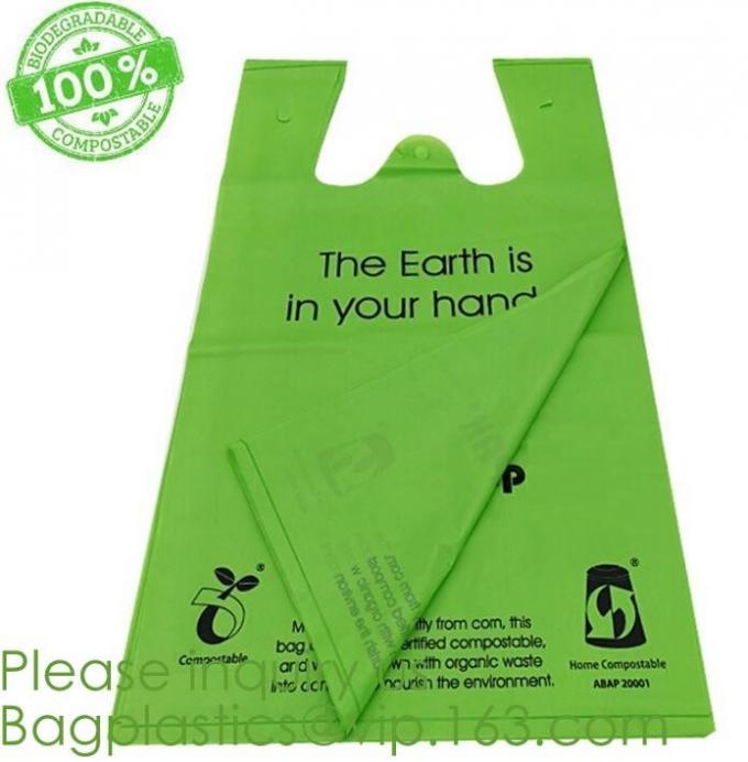 Garbage bag Dog poop bags T-shirt Plastic bag Laundry bags trash bag Nappy Sacks Produce bag die cut/loop handle bags Dr