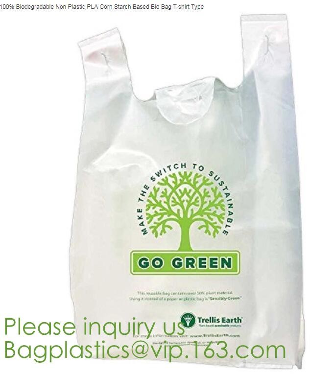 Eco friendly Compostable Dog Poop Bags Shopping bags Supermarket Shopping Bags T-shirt Bags Compostable Bags Trash Bags