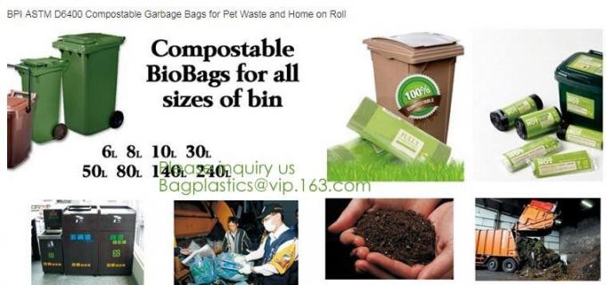 Corn starch PLA 100% Compostable dog poop bag biodegradable waste bags, waste disposable, disposable consumbles, bagease