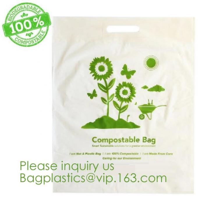 cornstarch custom compostable biodegradable plastic food packaging bag,T Shirt Bags Biodegradable Compostable Plastic Ba