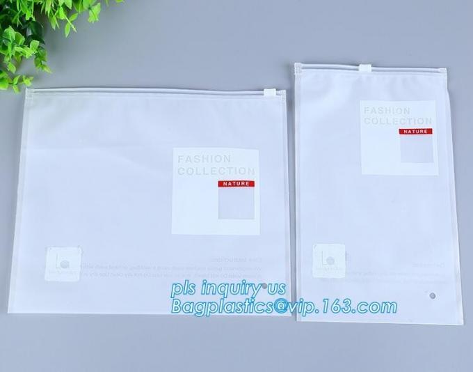 Zipper Slider Clear Pvc Bag For toothbrush bag, Stationery Ruler Set Packaging Bag with Slider, ziplock pvc bag slider t