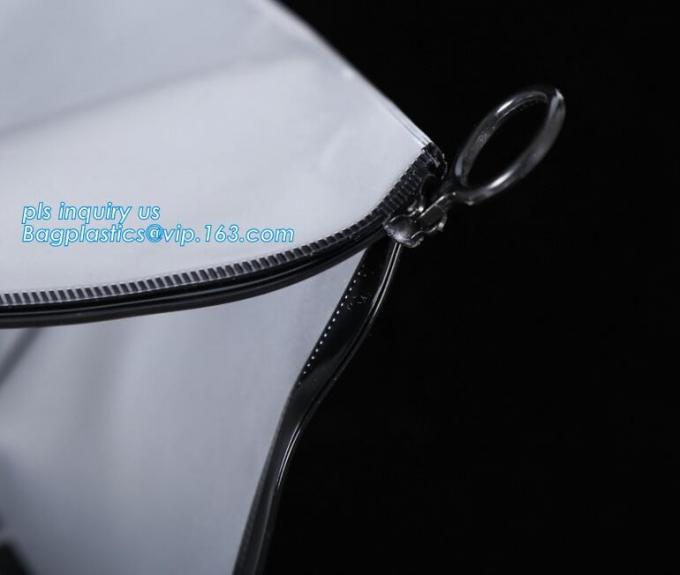 frosted PVC slider zipper bag plastic bag with zipper resealable pvc slider zip poly bag, Slider Packing PE Zipper packi