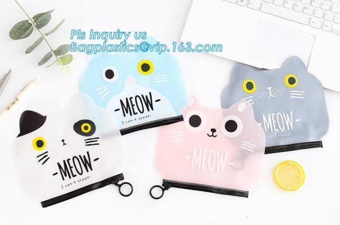 Export to Japan silicone pencil bag, neoprene customized logo pencil bag, zipper lovely large capacity students learning