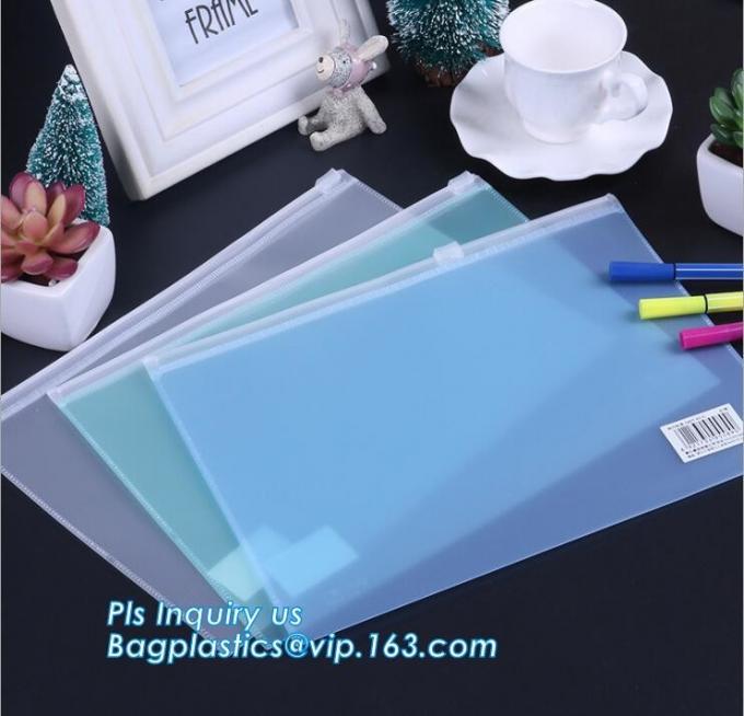 Vinyl Clear PVC Cosmetic Bag in Slider Zipper Toiletry Travel Packaging Bag, pvc slider zipper bag, PE/EVA plastic reclo