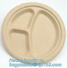 corn starch plastic round food tray food tray with lid Biodegradable Plastic Meal Prep Tray bio disposable corn starch