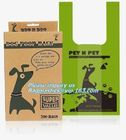 dog poop bag cornstarch compostables, Unscented Environment Friendly Compostable Dog Pet Poop Bags, star seal leak proof