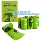 cornstarch based compostable pet waste bags, Eco-friendly Compostable Pet Poop Bag, safe dog waste bag, biodegradable po