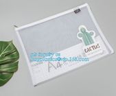 Fashion Colored Mesh Office Stationery A4 Clear Folder with Zipper, Promotional Customize Logo A4 A5 pvc zipper document