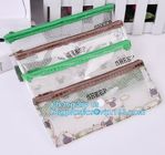 Promotional stationery set PVC bag pencil set, zipper office stationery pouch with rope slider, Office stationery waterp