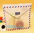 slider ziplock PVC cosmetic bag promotional custom printed plastic bag, Eco-friendly frosted clear pvc plastic garment b