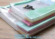 vinyl PVC Net Pattern Mesh Bags with zipper, A4 Mesh Zip Document Wallet Folder Pencil Case File Secury Storage Bag