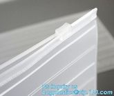 slider zipper PVC plastic bag for packing bed sheet, Flat Zipper Top PVC Slider Zipper Bags For Towel Washing Goods Pack