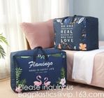 Living Room Large Size Packing Bag 100% Polyester Quilt Storage Box Cloth Bag With Zipper,Zipper Polyester Quilt Dustpro