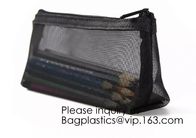 Multipurpose Nylon Mesh Cosmetic Bag Makeup Travel Cases Pencil Case Travel Organizers,Pouch for Offices Travel Accessor
