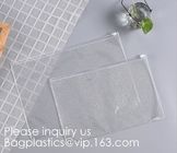 Zipper File Bags File Holders with Grid Travel Pouch as Multipurpose Organizer - Clear Mesh Weatherproof Protection