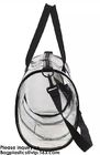 Clear Duffel Gym Bag Transparent PVC Carry Bag With Shoulder Strap,Cosmetic Carry Bag Magnet Pockets Detachable Shoulder