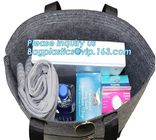 Eco-Friendly Grey Reusable Felt Grocery Shopping Handbag Tot Bag For Women Men,Mesh bags,Shopping bags, Drawstring bags,