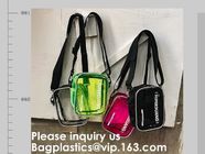 Crossbody Bag with Adjustable Shoulder Strap, Zippered Top, Perfect for Stadium, School, Sports Games, Concerts Clear St