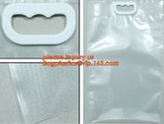 1 kg 2 kg 5 kg rice packaging bag with handle plastic bags for rice packaging,Eco friendly original square bottom strong