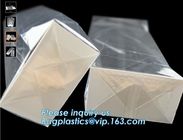 Factory wholesale side gusset clear polybag plastic square flat bottom bopp bag side gusset cello bag bagease bagplastic