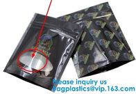 Custom Label Printed 0.5g 1g 2g Black Matte Smell Proof Aluminum Foil Zip lockk Zipper Bag Smell Proof Bag Child Proof Myl