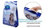 5 kg dog food handle bag Aluminum Foil Side Gusset Quad Sealed Dog Food Bag Stand Up Pet Feed Pouches Large PET FOOD PAC
