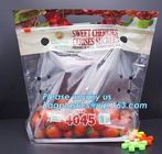 vented Printed Fruit Coex Packaging bag, Zip lockk Cherry Tomato Packaging Bags With Holes, fruits and cheeries packaging