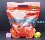 Perforated bag grape bag with air holes, fresh fruit stand up Zip lockk bag for cherry, OEM zip top Clear BOPP Laminated f