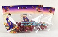 Supermarket sales Plastic Kiwi fruit Cherry Vegetable Packing Protection Bag, Top load Natural BOPP CPP Laminated Fruit