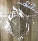 Custom Logo Printing EVA Garment Underwear Clothes Packaging Transparent Button Pvc Soft Plastic Hanger Hook Bag, BAGEAS