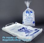 LDPE ice cubes packing carry out bags, insulated dry cold ice bag/Transparent LDPE Wicket bag, ice cube bags, BAGEASE