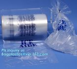 nylon Drawstring closure Plastic Ice Bags, biodegradable ice cube plastic bag, Gravure Printing Custom Wicketed Bags Ice