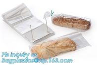 biodegradable plastic food bread wicket bag, PACK, Accept Custom Order bread packaging CPP BOPP plastic wicket bread bag