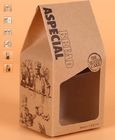 Custom Printing Tall Square Food Grade Kraft Paper Cake Box With Handles,Cake Box Packaging Paper,Box Packaging Custom P