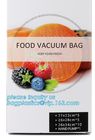 High Quality Clear Zipper Food Grade Vacuum Plastic Food Storage Bag, Eco-Friendly Colorful Storage Food Packing Sealed