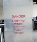 customized OEM Asbestos waste removal big bag, Asbestos bag big bag ton bag, Danger words printed ldpe asbestos bag, bag