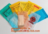 Professional Customized Medical Lab Hospital Kangaroo Zip lockk Bag Yellow Specimen Collection Plastic, bagplastics, pac