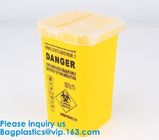 Biohazard Plastic Sharps Container,Hospital Biohazard Medical Needle Disposable Plastic Safety Sharps Container
