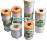China supplier plastic PE disposable table cloth cover,  Drop film roll with high temperature resistance masking, tape