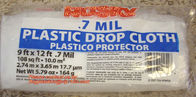 Plastic protective drop cloth/ dust sheet/cover film, HDPE dust sheet spray paint protective plastic drop cloth