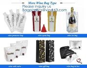 Reusable Leak Proof Bottle Protector Bag for Travel,Plastic Pvc Traveller Wine Bottle Bubble Protector Packaging Wine Ba