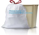 Garbage bags 10 Liter Drawstring Bathroom Trash Bags Mini Wastebasket Can Liners for Home Office Bins, bagease, pack