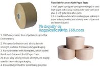 Water-activated Reinforce Kraft Gummed Paper Tape for Sealing &amp; Strapping,Self adhesive kraft paper gummed tape bagease