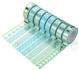 High Quality Printable Customize Patterns Acrylic Decorative Waterproof Adhesive Washi Tape In small Roll BAGEASE BAGPLA