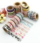 Colorful Custom Printed Masking Adhesive Tape , Waterproof Custom Make Washi Tape,masking printed washi paper tape PACKA