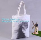 Custom Printed Organic shopping small tote drawstring cotton canvas bag,Eco-friendly printed grocery canvas shopping bag