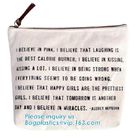 Eco-Friendly Custom Logo Small Pink Small Canvas Pouch,Canvas Zipper Bags Wholesale Sublimation Makeup Pouch Promotional