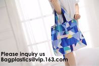 Promotional Reusable Custom Design Colorful Polyester Folding Tote Shopping Bag,Portable Recycled Polyester Nylon Reusab