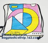 Personality Sports Fitness Cylindrical Storage Bag DuPont Paper Tyvek Drawstring Bag,Shopping Bag,Gift Bag,Carrier Bag,P